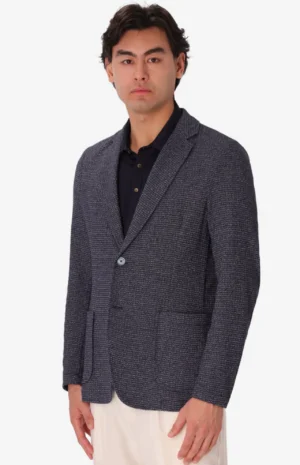 Giacca Regi In Tessuto Maglia Jersey Melange Stretch