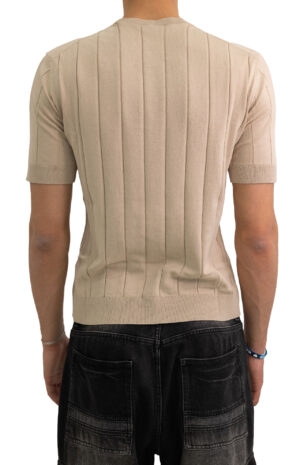 Maglia-a-costine-beige-Masq-3