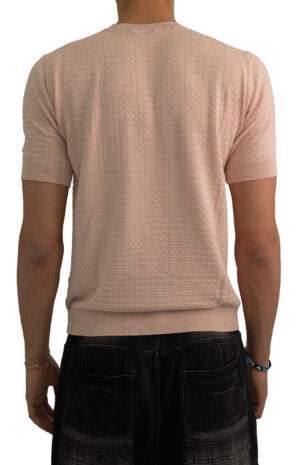 Maglia-con-trama-a-quadri-rosa-Masq-2
