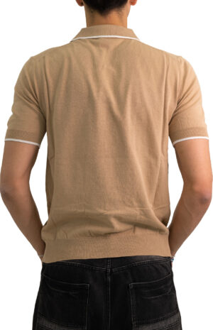 Polo-uomo-con-dettagli-in-contrasto-nocciola-J7825-5101-2