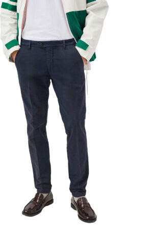 ROYROGERS-PANTALONE-NEW-ROLF-IN-GABARDINA-BLU-NAVY