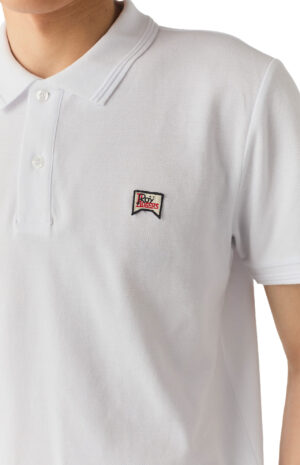 ROYROGERS-POLO-IN PIQUET-BIANCO-3