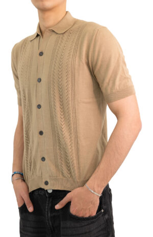 camicia-manica-corta-materiale-misto-beige-J7825-5013-MQJ-3