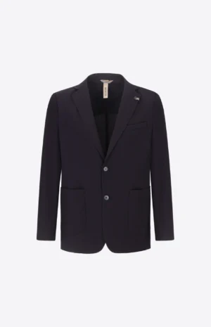 Giacca High-Perform12 Leccio In Tessuto Tecnico Stretch Con Righe A Rilievo