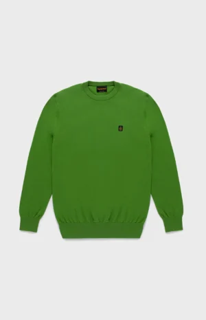 maglioncino refrigiwear verde in cotone