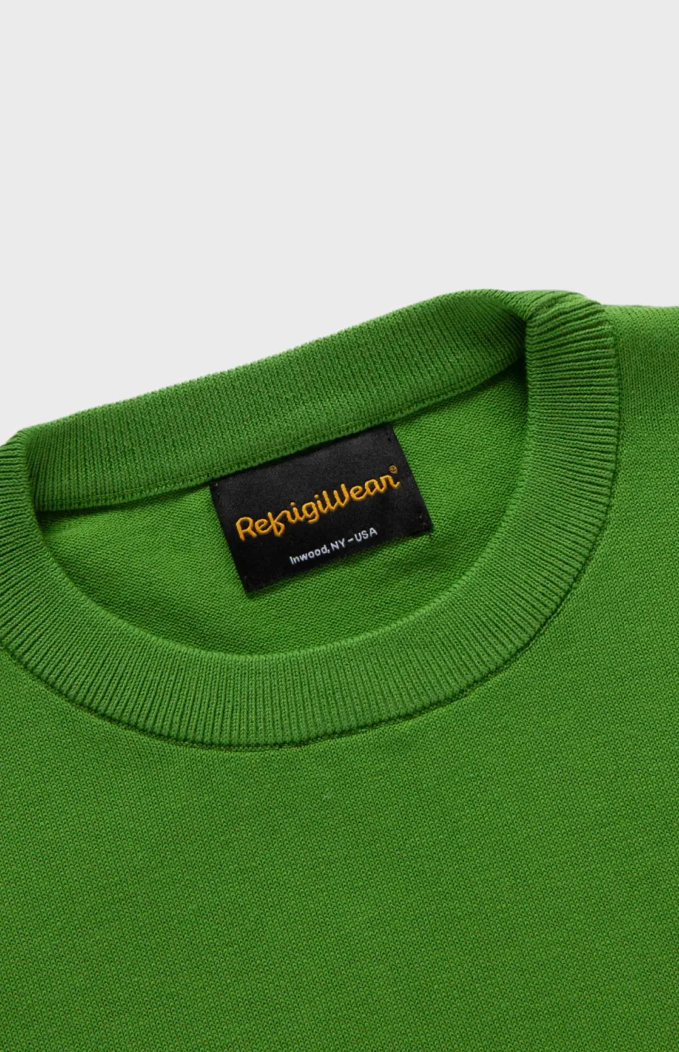 maglioncino refrigiwear verde in cotone