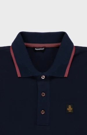 polo refrigiwear blu navy con dettagli