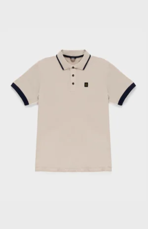 polo refrigiwear beige con dettagli
