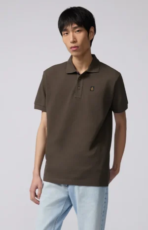 polo refrigiwear in cotone marrone
