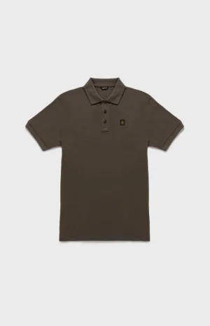 polo refrigiwear in cotone marrone