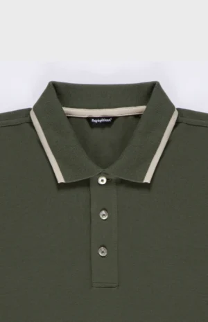 polo refrigiwear verde con dettagli